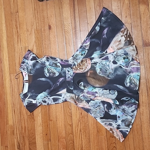 COPY - Ted Baker Graphic Print Dress Size 1 - Picture 2 of 6